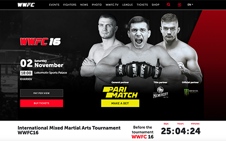 Сайт World Warriors Fighting Championship